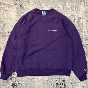 Vintage Champion Sweatshirt XL Faded Purple Crewneck Retro 90s USA